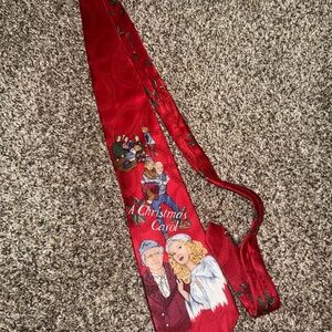 Red Christmas Carol‎ Themed Tie